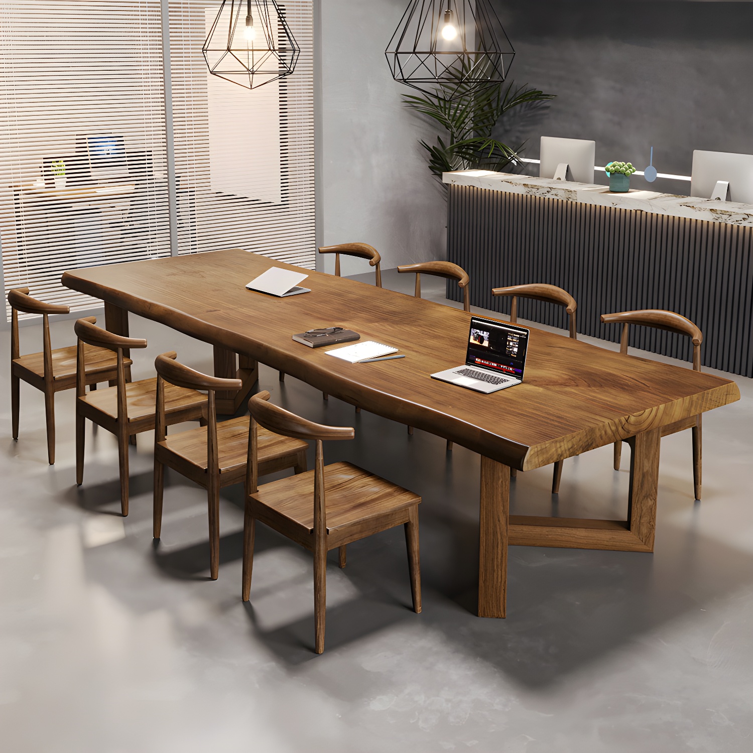 Modern Dining Room Set 1/4/9 Pcs Solid Wood Dining Set with Rectangle Table - image 9