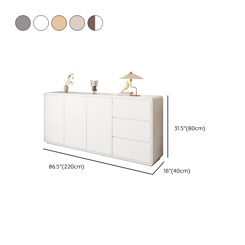 Contemporary Sideboard with 3 Drawers, Closet, Standard/Wide/Narrow Sizes, 1 Shelf, Kitchen Cupboards, and 2/3/Single Doors - image 21