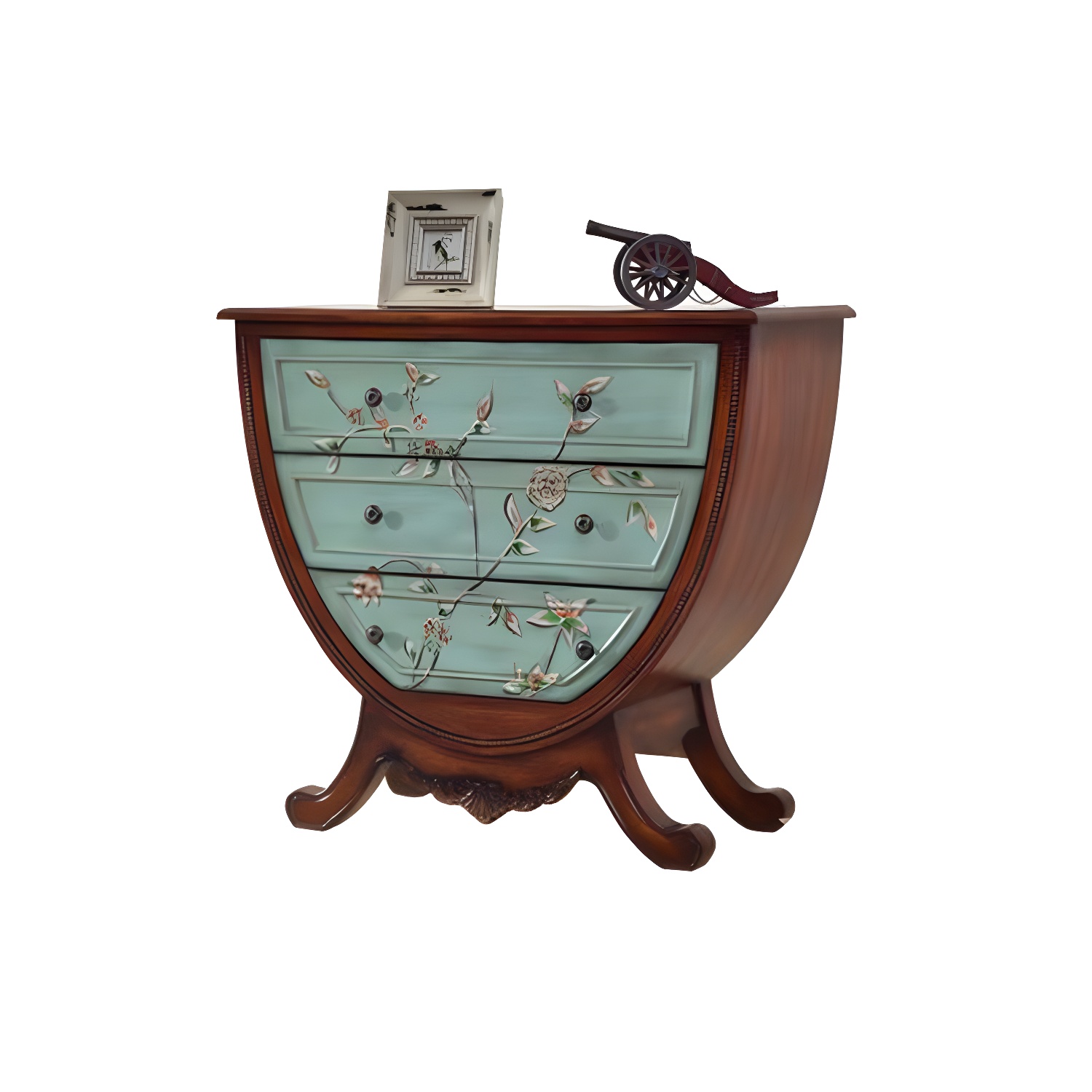 Rustic Wood Chest Vertical Chest with Drawers for Living Room - image 6
