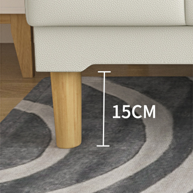 Scandinavian Armless Sleeper Sofa, Light Wood, Foam Filling, Includes Pillows - image 22