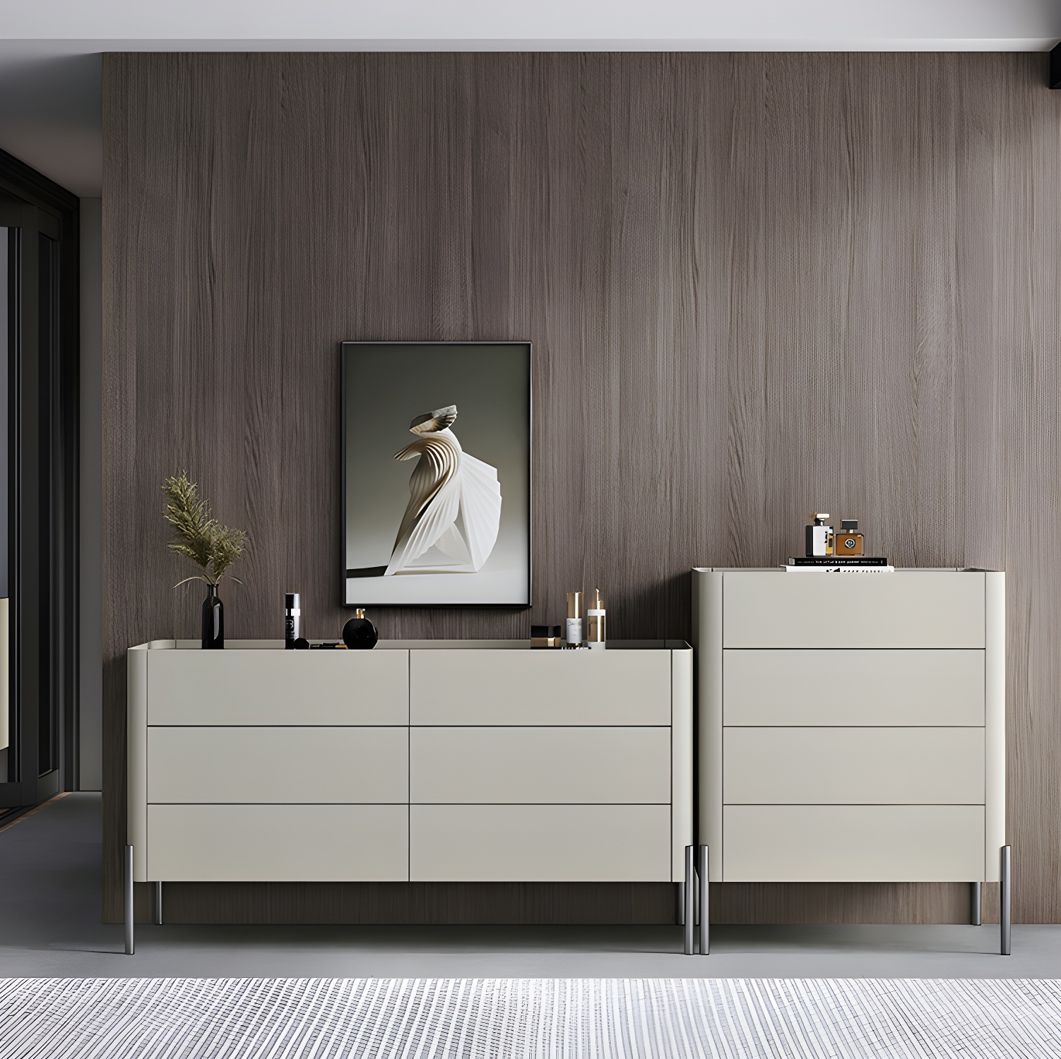 Modern Wood Dresser - Horizontal Design - Ample Drawer Space - Stylish Bedroom Storage - image 11
