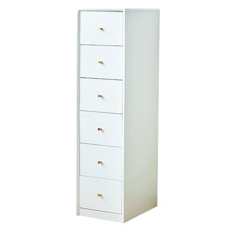 Minimalist Natural Wood Bachelor Chest with 6 Drawers, Vertical Orientation - image 18