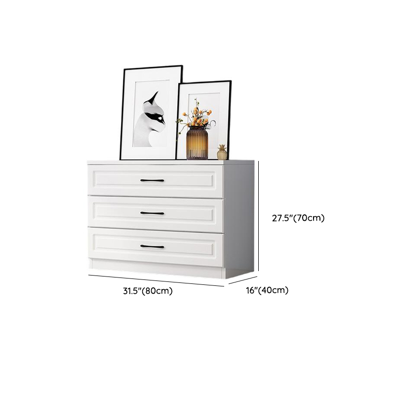 Simple Vertical/Horizontal Chalk Bachelor Chest in Wood with 3 Drawers/5 Drawers/6 Drawers - image 9
