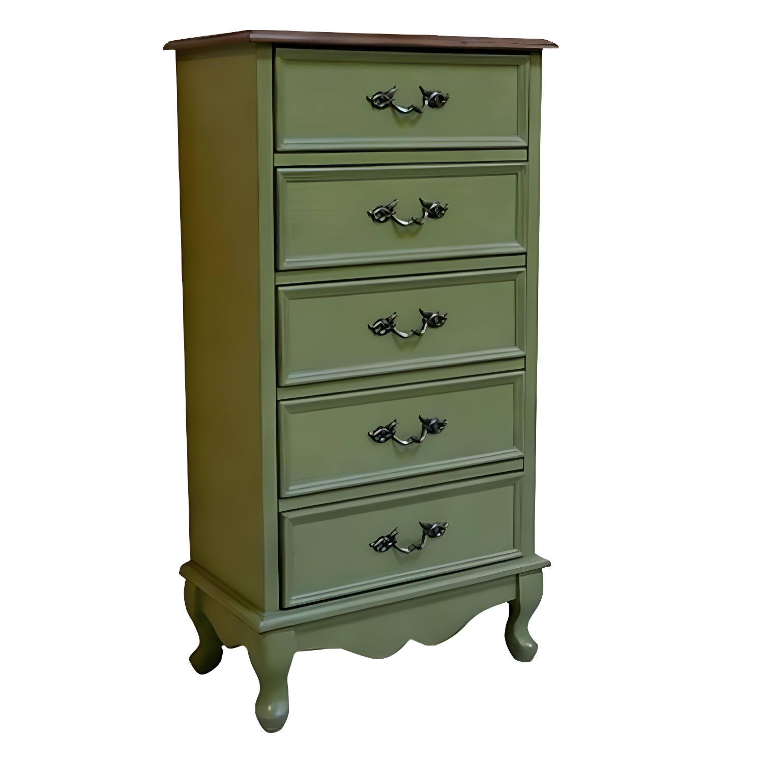Bedroom Storage Chest Wooden Nautical Vertical Chest with Drawers - image 5