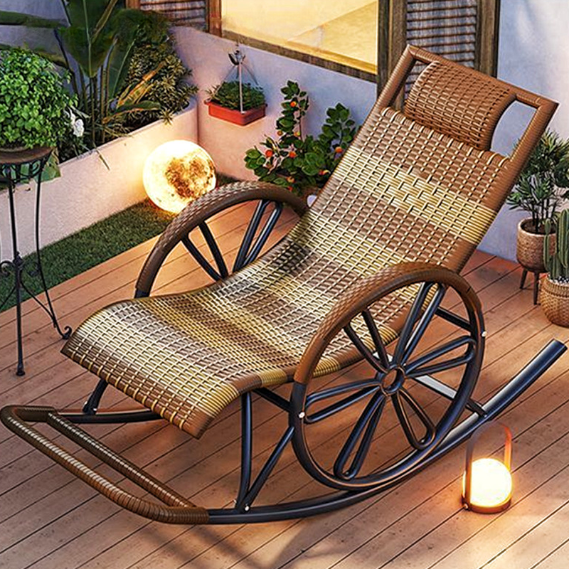 Simple Synthetic Rocking Chair with Scratch-tolerant Track Arm