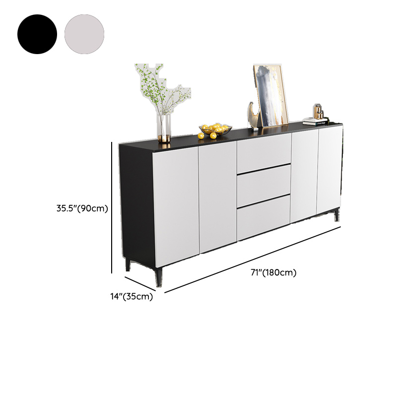 Versatile Sideboard with 2/3 Drawers, Closet Cabinet, Standard/Narrow/Wide Sizes, 3/Two Internal Shelves, Drawer Storage, Manufactured Wood/Stone Countertop, and 4/2/3 Doors - image 16