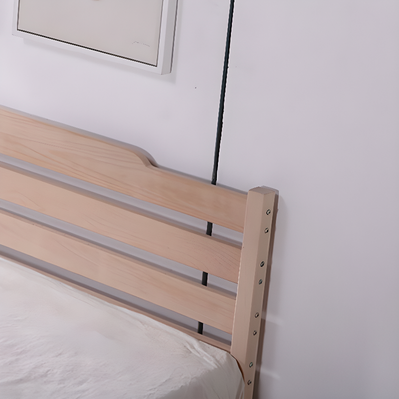 Scandinavian No Distressing Standard（36-55“） King(76"W x 80"L)/Queen(60"W x 80"L)/Full(54"W x 75"L) Beech Wood Panel/Slat Headboard, Solid Wood - image 6