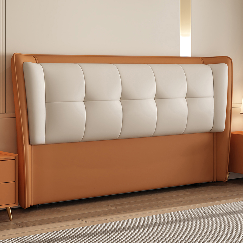 Trendy Panel Headboard with No Distressing, Piled Tufted Rectangle Design for King/Full Bed, Featuring Sponge Upholstery and Standard Height - image 6