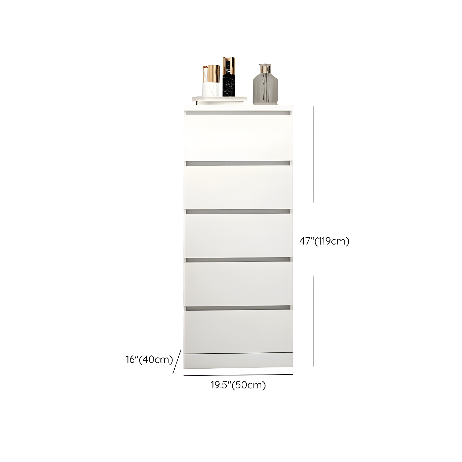 Contemporary Narrow Wood Dresser with Drawers for Living Room - image 18