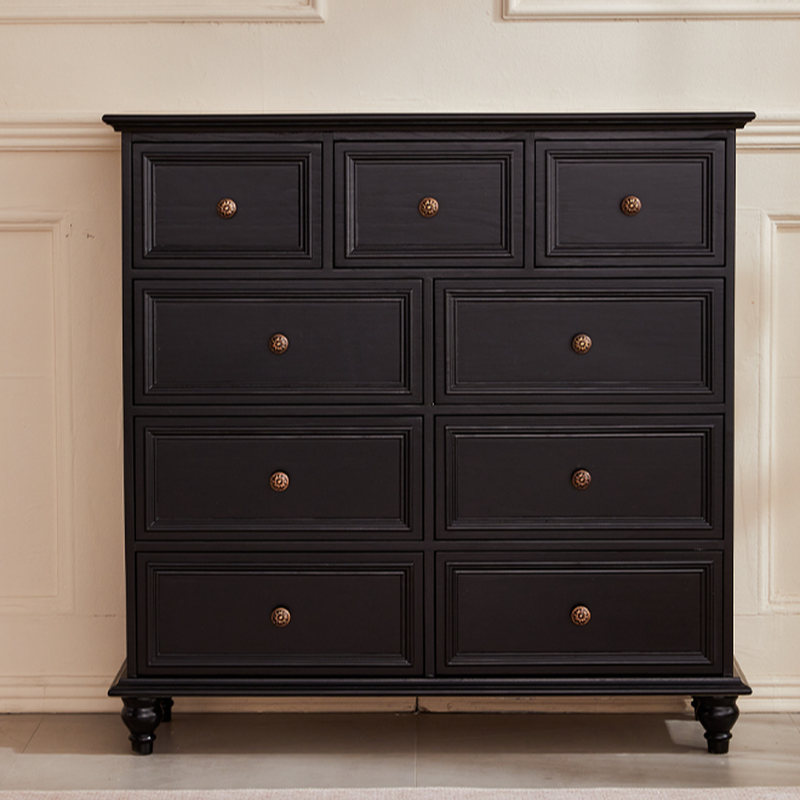 Casual Raw Wood Console Dresser/Semainier with 5/7/9 Drawers in Horizontal/Vertical Orientation - image 5