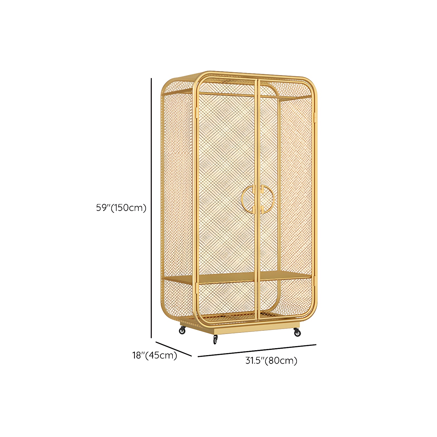 Contemporary Wardrobe Closet Metal Wardrobe Cabinet for Bedroom - image 20