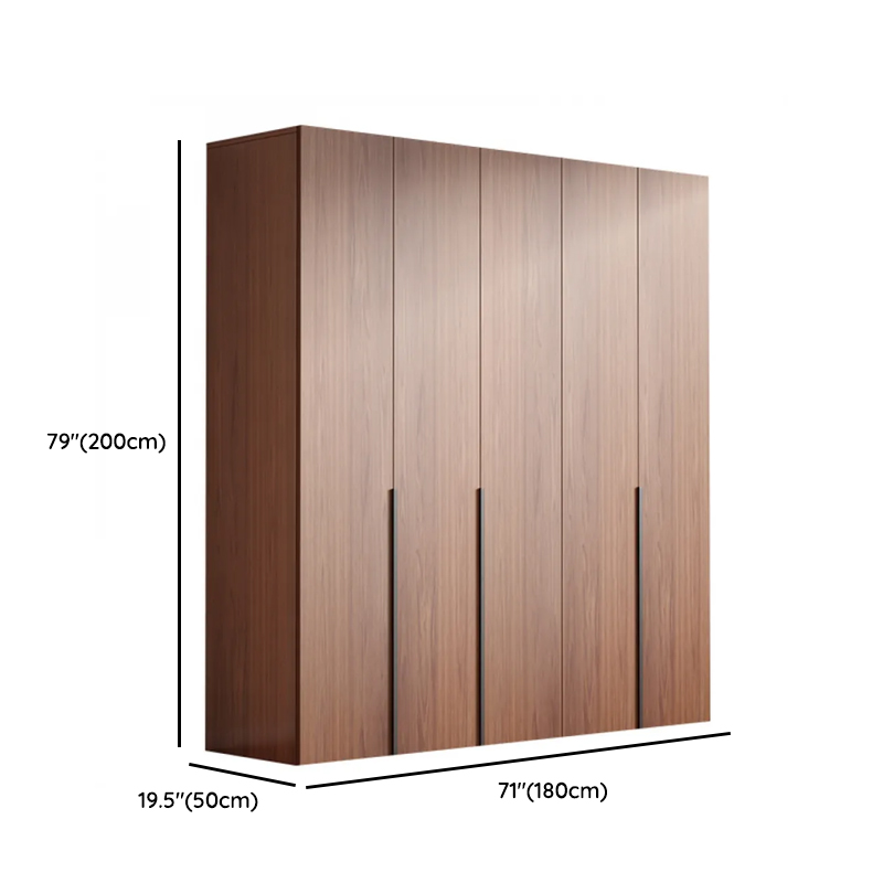 Sepia Minimalist Lumber Independent Cabinet Armoire with Soft Close Door, Interior Shelves, and Hanging Rod - image 15