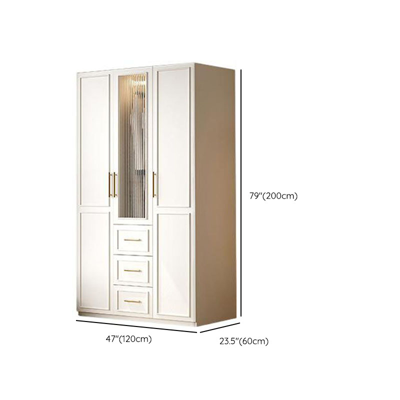 Modern Manufactured Wood Standalone Almirah with Soft Close Drawer, Soft Close Door, Interior Shelves, and Hanging Rod - image 18