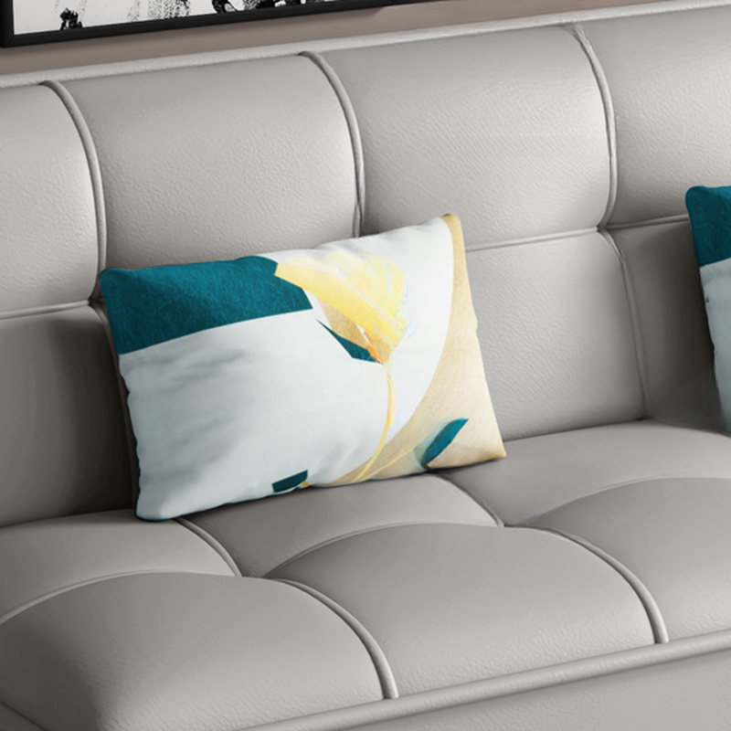 Tear Resistant Standard Sofa in Gray/Light Blue/Amber Color with Arm - image 12