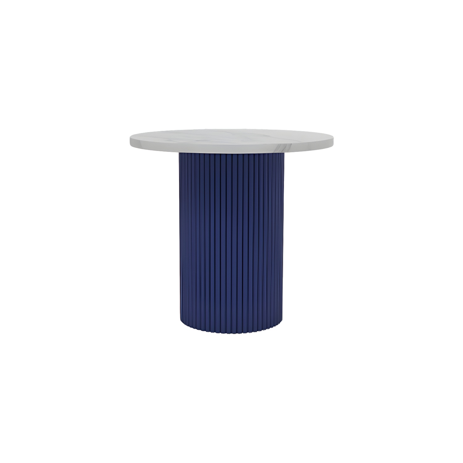 Glam Pedestal Coffee Table Wood Round Cocktail Table for Living Room
