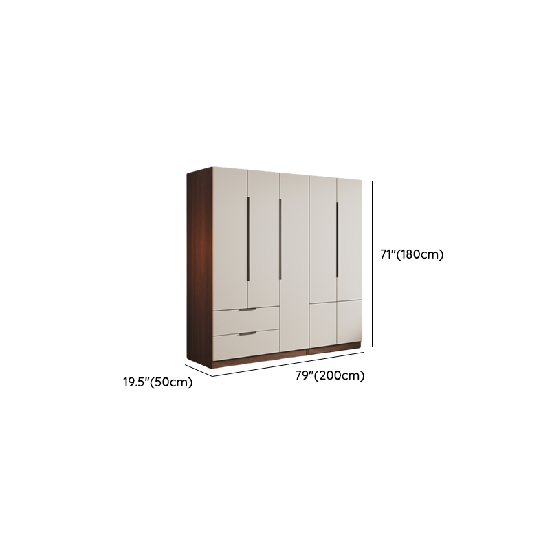 White Modish Manufactured Wood Independent Armoire Cabinet with Soft Close Drawer, Soft Close Door, and Interior Shelves - image 15