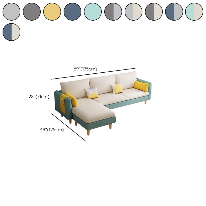 Modern L-Shape Reversible Sofa Recliner with Pine Frame and Storage - image 21