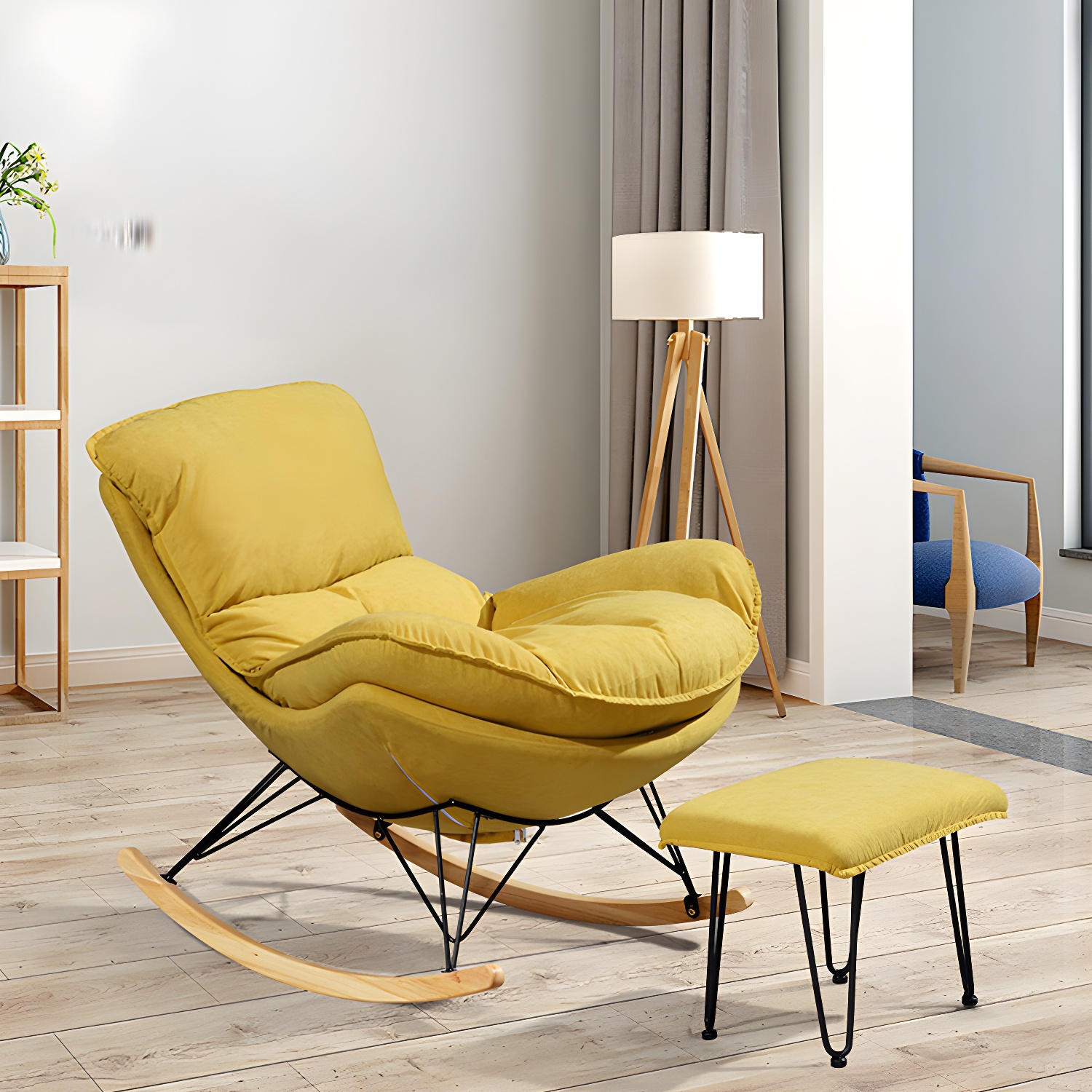 Modern Style Rocking Chair Indoor Sofa Rocking Chair for Living Room - image 3