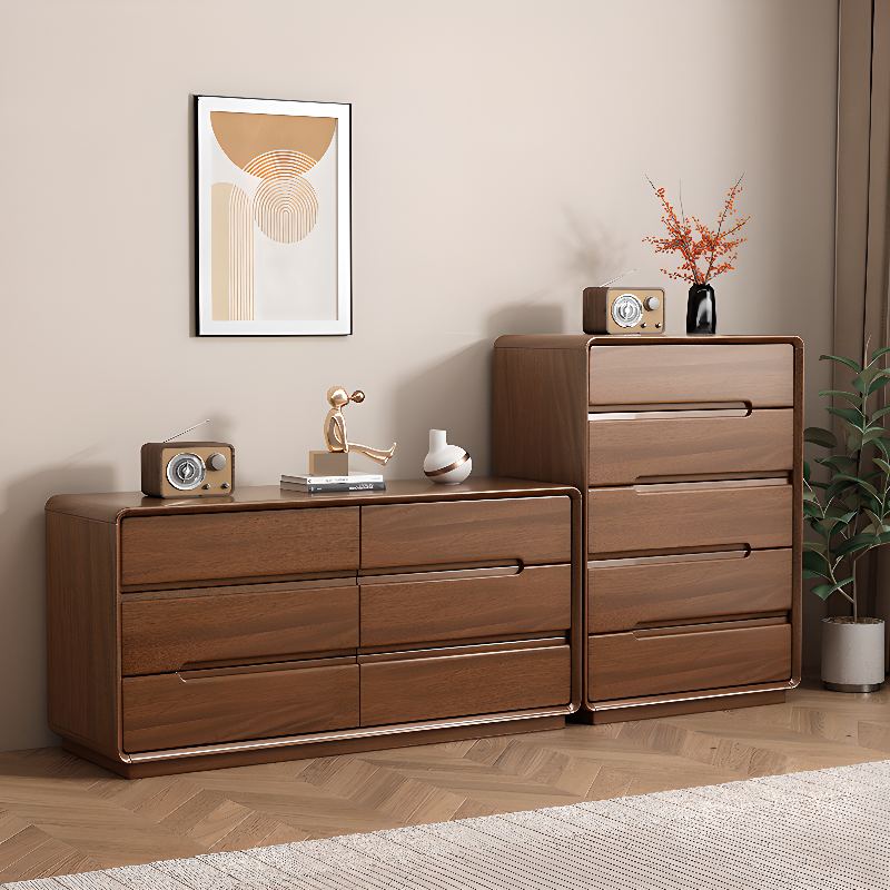 Trendy Raw Wood Horizontal/Vertical Bachelor Chest with 5 Drawers/4 Drawers/6 Drawers - image 4