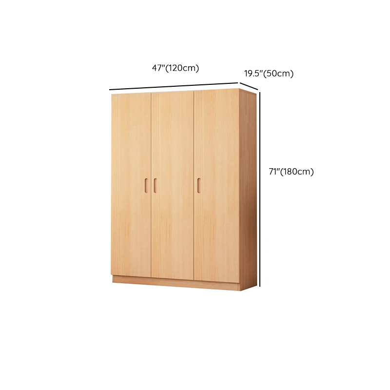 Freestanding Natural Wood Natural Wardrobe - image 20