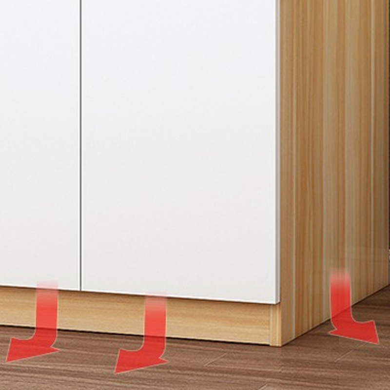 Minimalist Manufactured Wood Independent Wardrobe Closet with Soft Close Door, Interior Shelves, and Clothing Rod - image 8