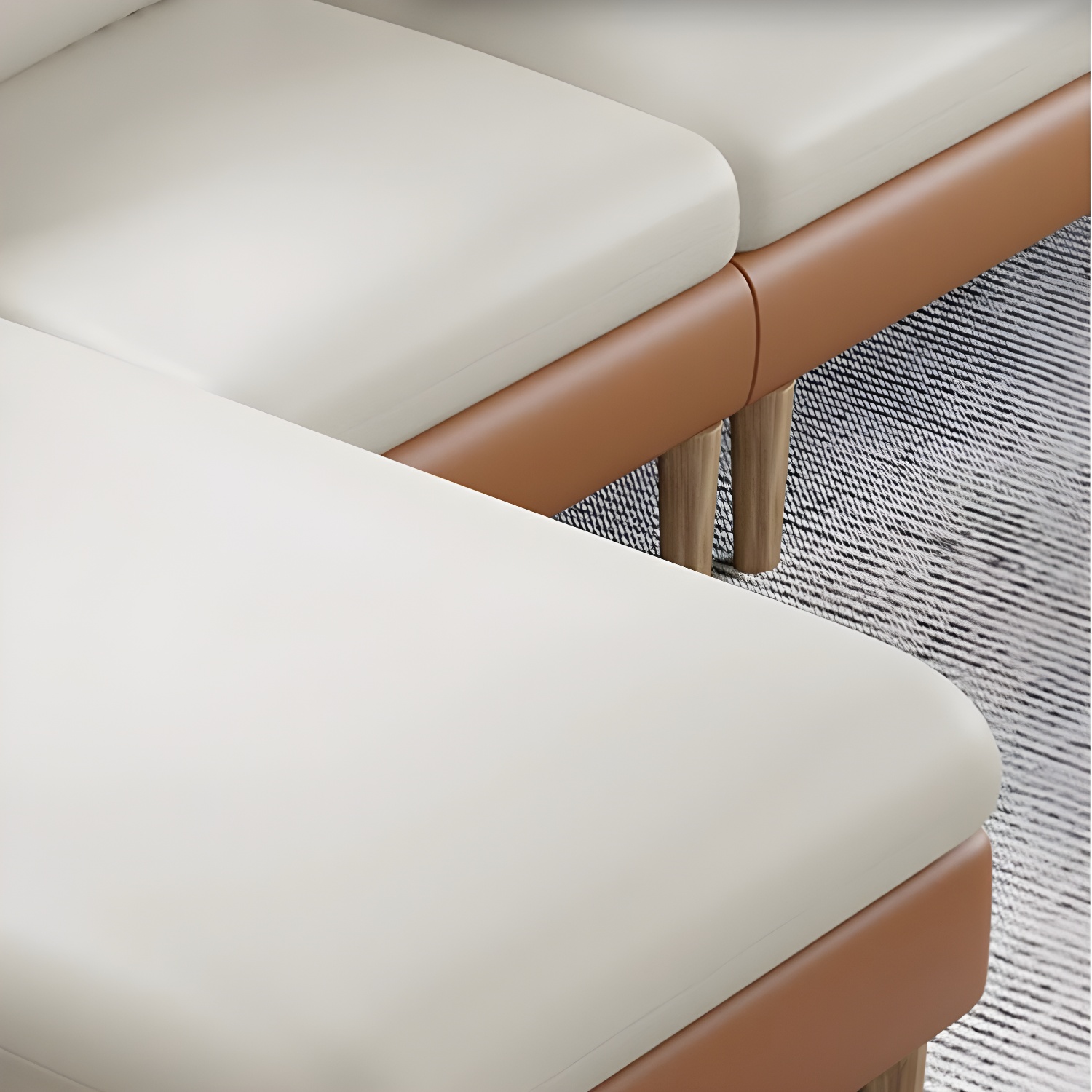 79.5" W L-Shaped Sectional Sofa with Square Arm and Bolster Pillows - image 18