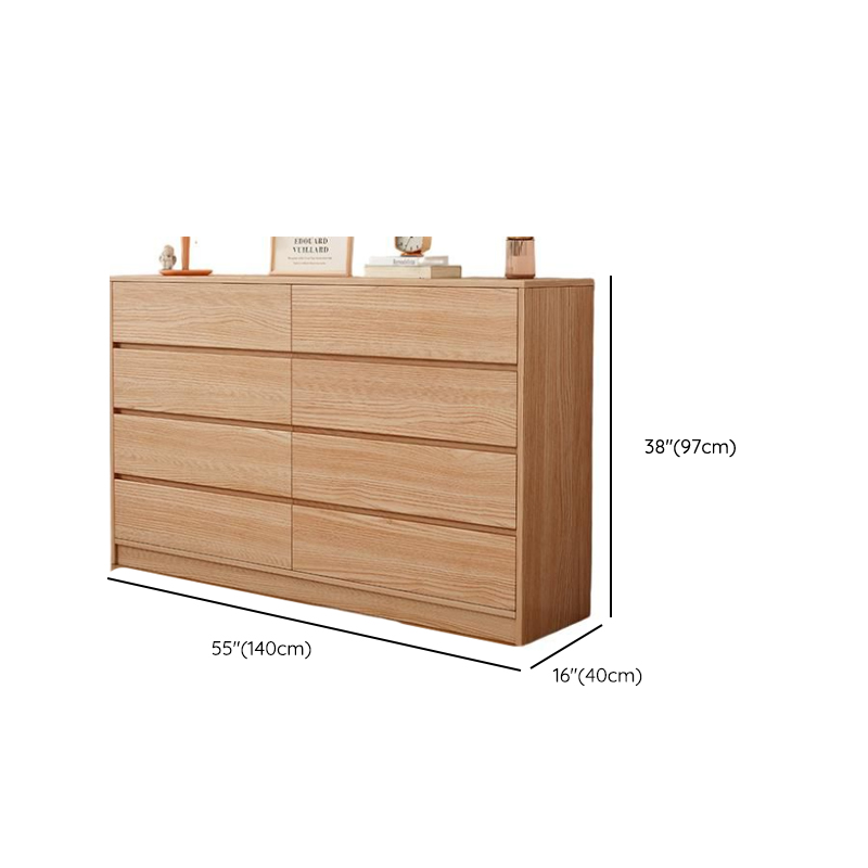 Natural Simplistic Natural Wood Double Dresser/Bachelor Chest/Lingerie Chest with 6/8/5 Drawers in Horizontal/Vertical Orientation - image 21