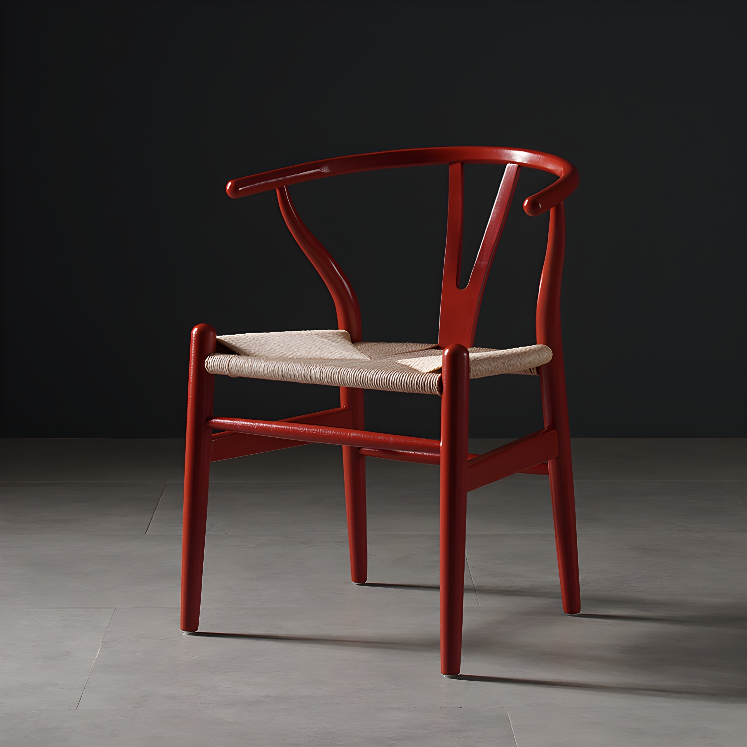 Scandinavian Style Wood Dining Chair Dining Room Wishbone Chair with Arm - image 4