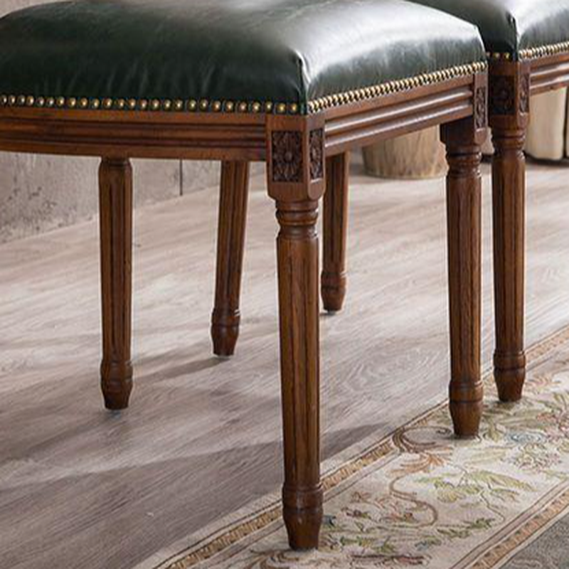 Traditional Antiqued Wood Sturdy Nailhead Trim King Louis Arm Chair/Armless Chair with Outlined and Foot Pads - image 13