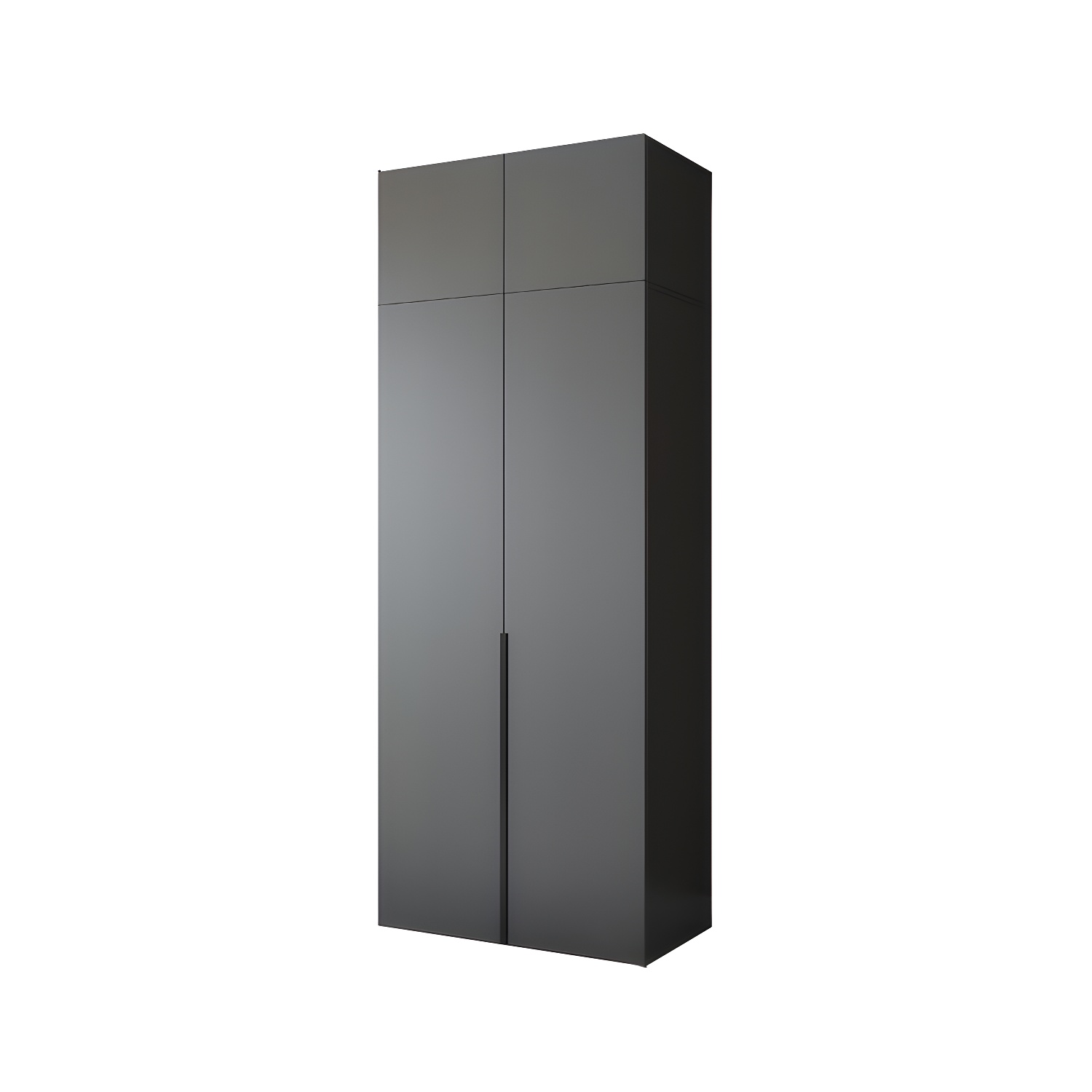 Black Wardrobe Armoire with Garment Rod Wood Wardrobe Closet - image 5