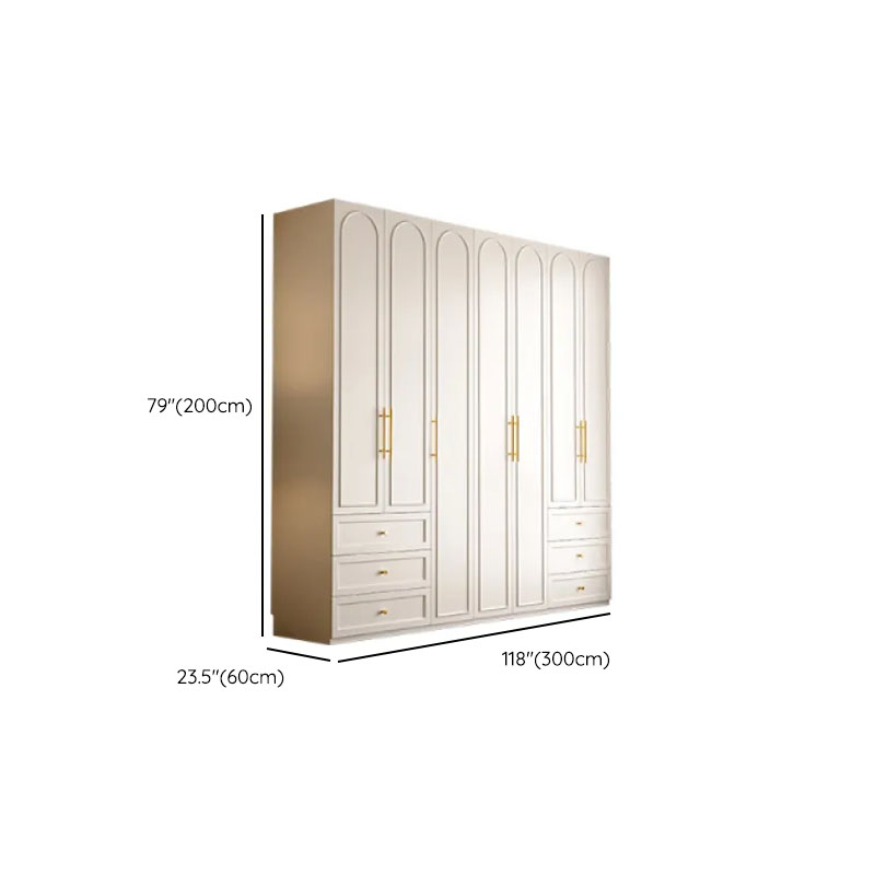 Chalk Modern Wooden Standalone Almirah with 3-Drawer/6-Drawer, Soft Close Door, and Interior Shelves - image 26