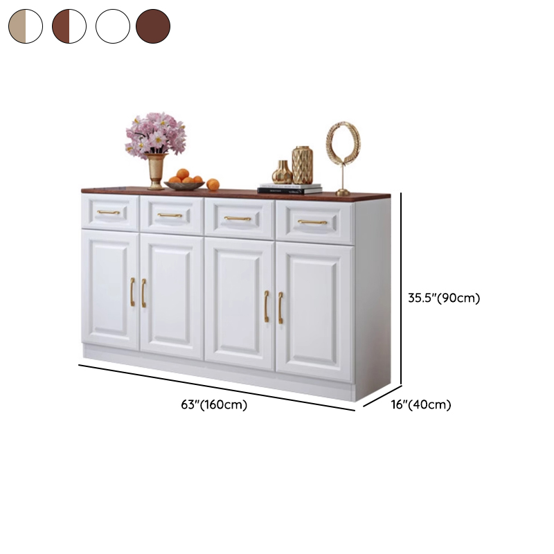 Standard/Narrow Sideboard in Timber with Drawers, 5 Doors/3 Doors/2 Doors, 2 Shelves/3 Shelves/One Internal Shelf and 5 Drawers/4 Drawers/3 Drawers in a Trendy Style - image 14