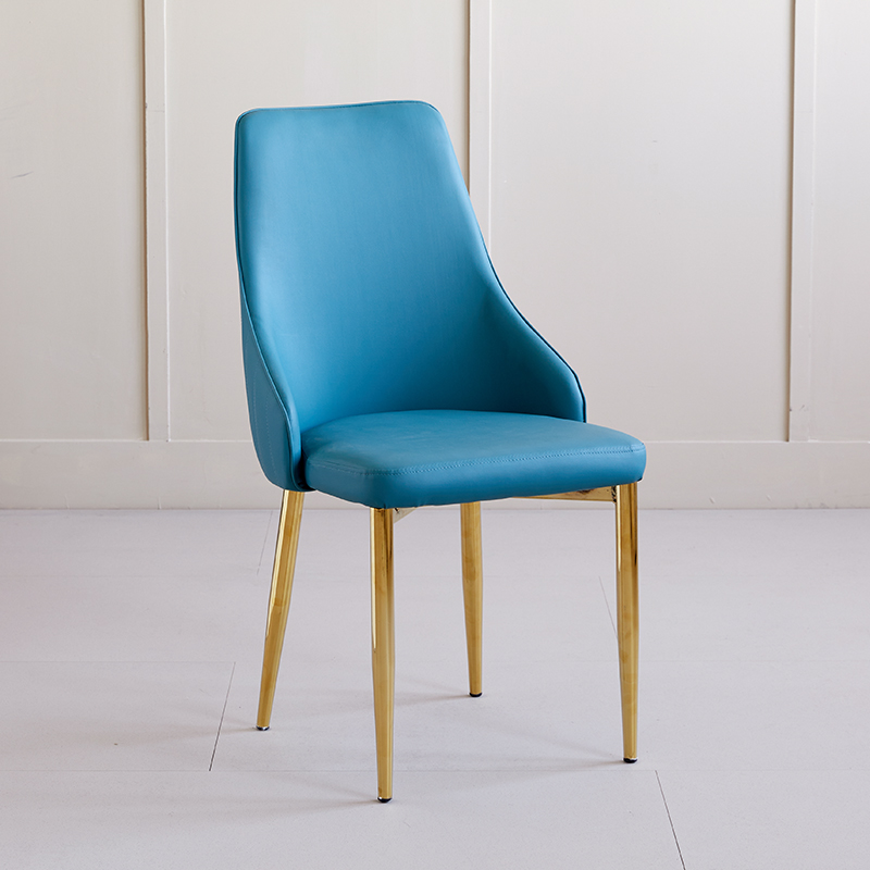 Lavish/Contemporary Upholstered Side Chair with Parsons Back Style and Metal Legs - image 3