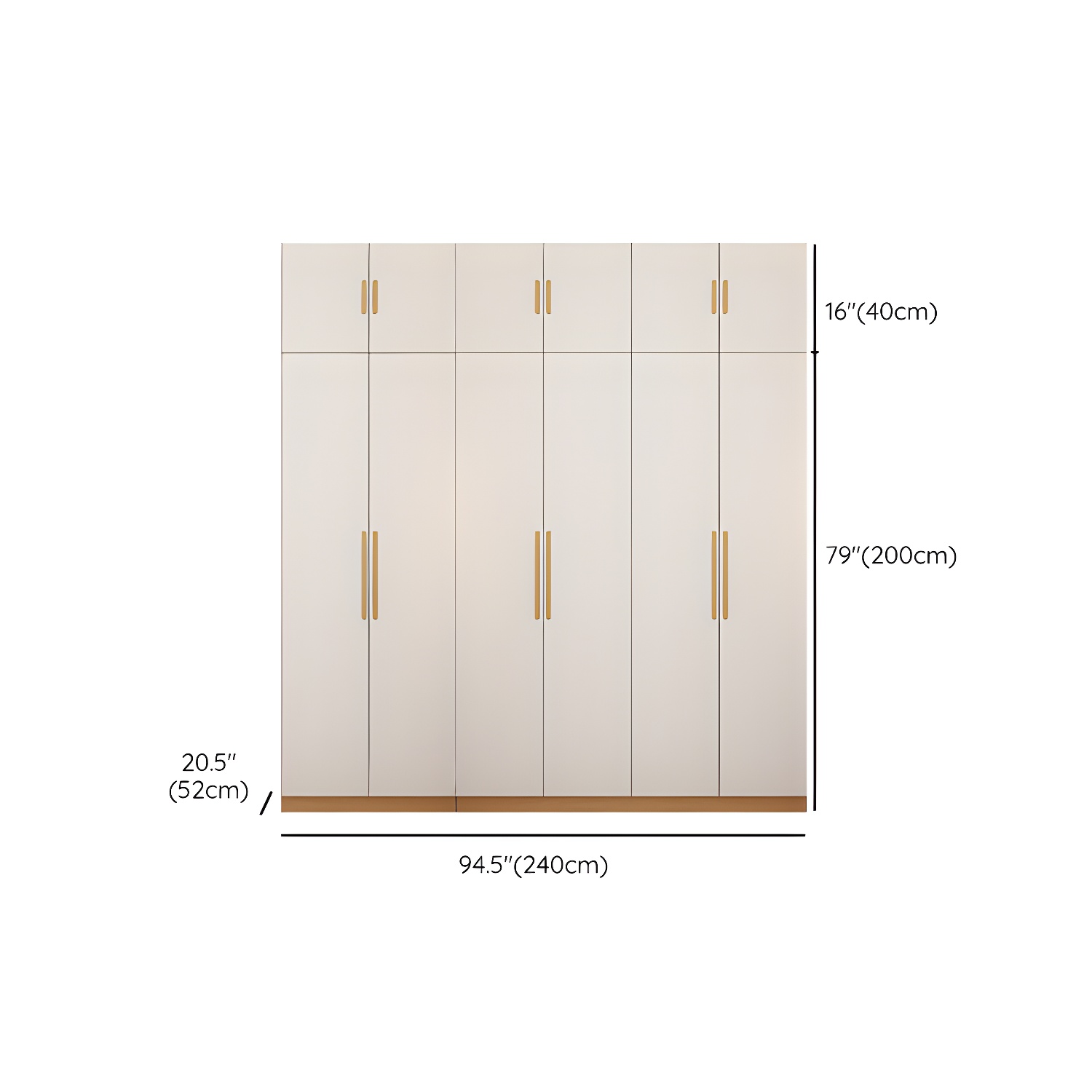 Contemporary Style Wardrobe Wooden Bedroom Closet with Hinged Door - image 32