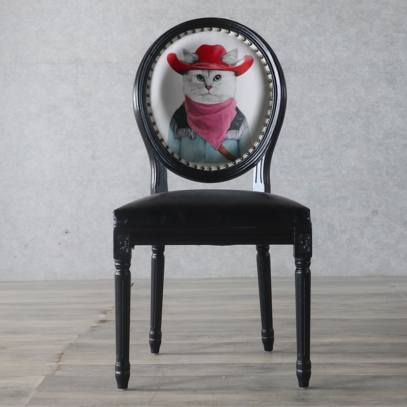 Victorian Style Side Chair with King Louis Back and Bordered Frame, Balanced Stability - image 12
