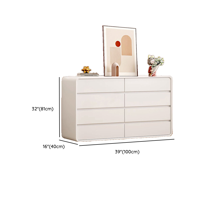 Ivory Contemporary Faux Leather Dresser with 3/4/5 Tiers - image 26