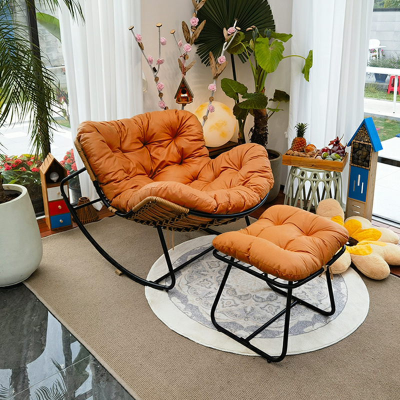 Ergonomic and Stationary Cotton Nursery Recliner with Back - image 4