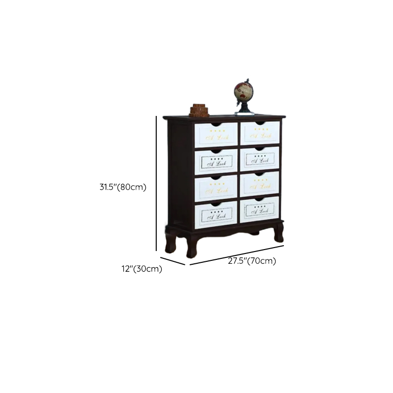 French Wood Vertical Console Dresser with 9 Drawers/7 Drawers/10 Drawers - image 32