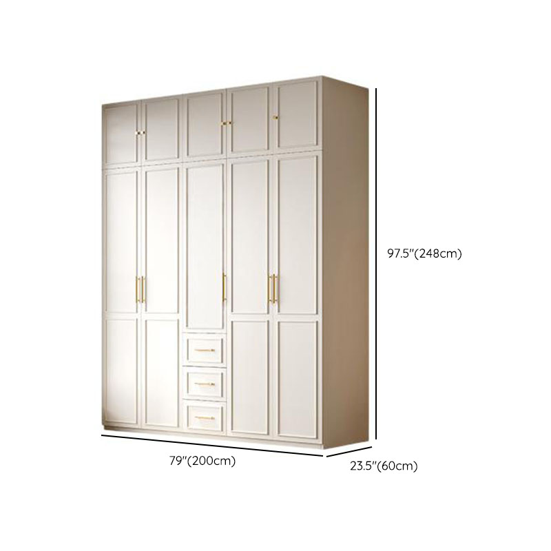 Modern Manufactured Wood Standalone Almirah with Soft Close Drawer, Soft Close Door, Interior Shelves, and Hanging Rod - image 16