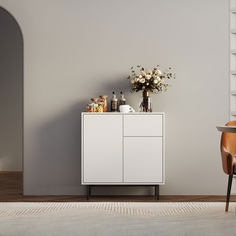 Ground Design Narrow Server with 2 or 1 Drawer, Drawers Storage, Alterable Shelf, and 3 or 2 Doors Tabletop - image 4