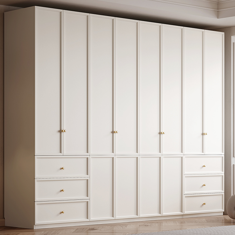 Casual Wooden Independent Armoire Cabinet with 3-Drawer, Interior Shelves, and Hanging Rod - image 3