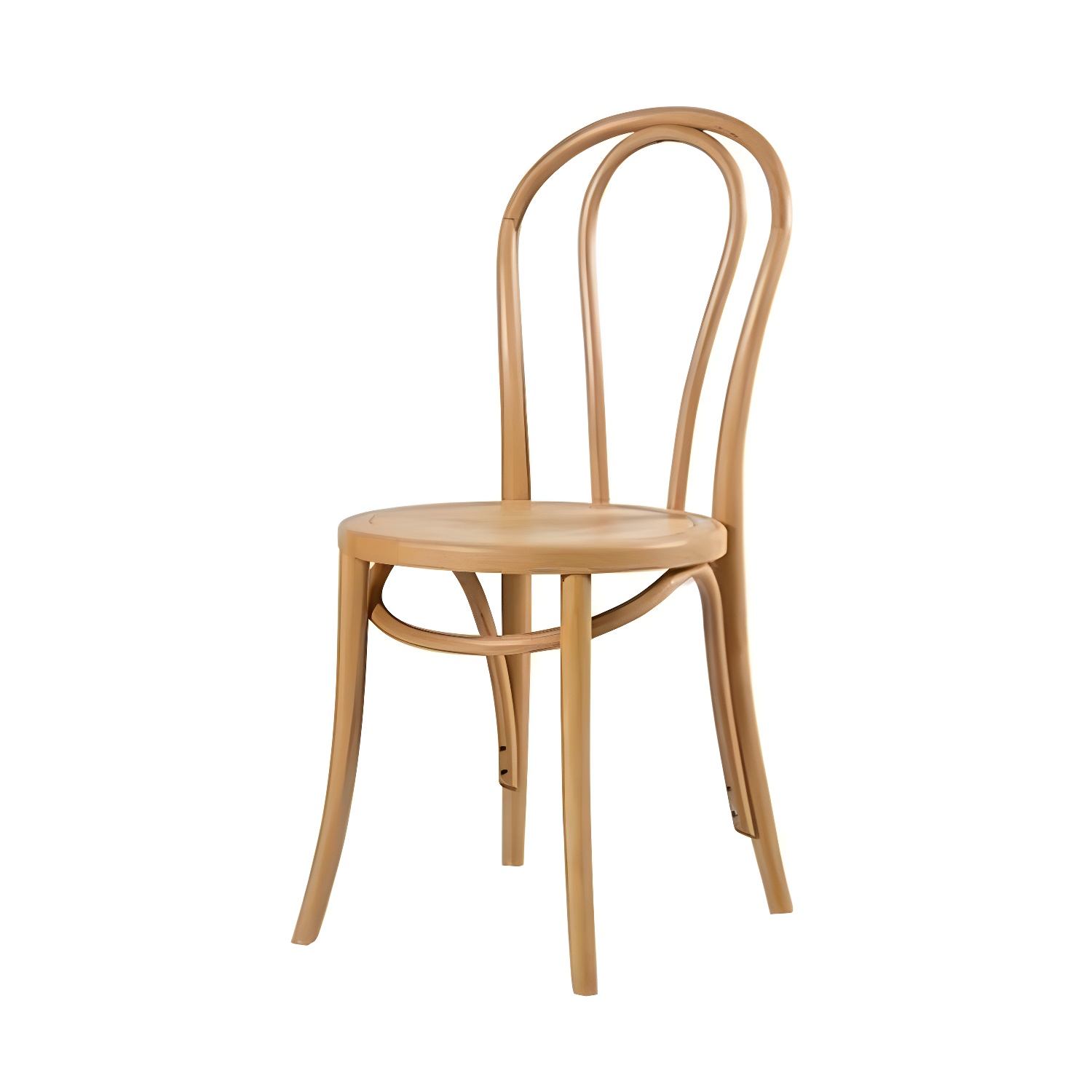 Modern Open Back Side Chair with Beech Wood Legs for Kitchen & Dining - Non-Upholstered - image 8