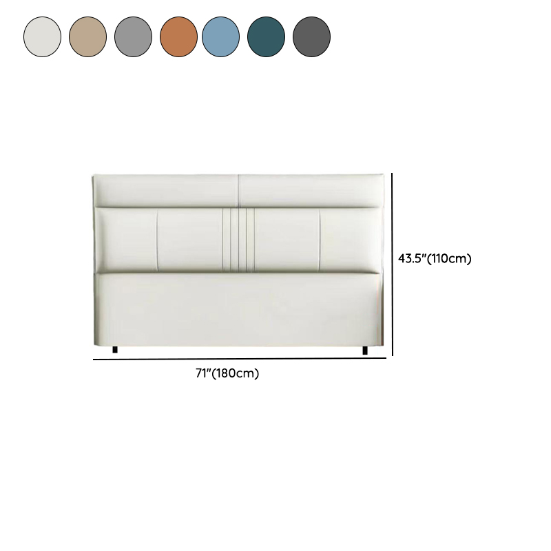 Trendy Panel Headboard in Natural Wood with No Distressing, Rectangle Shape for Queen/Full Bed, Featuring Sponge Upholstery and Standard Height - image 14
