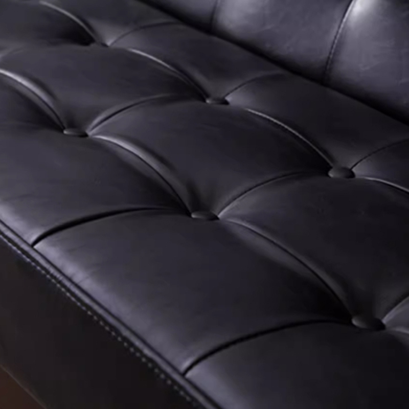 Modern Wood Frame Tufted Back Sofa with Cotton Seat Sleek and Stylish Seating - image 16