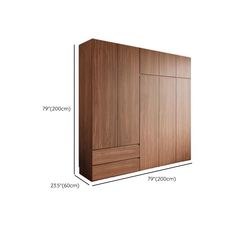 Acorn Minimalist Natural Wood Independent Wardrobe Closet with Soft Close Drawer, Soft Close Door, and Interior Shelves - image 14