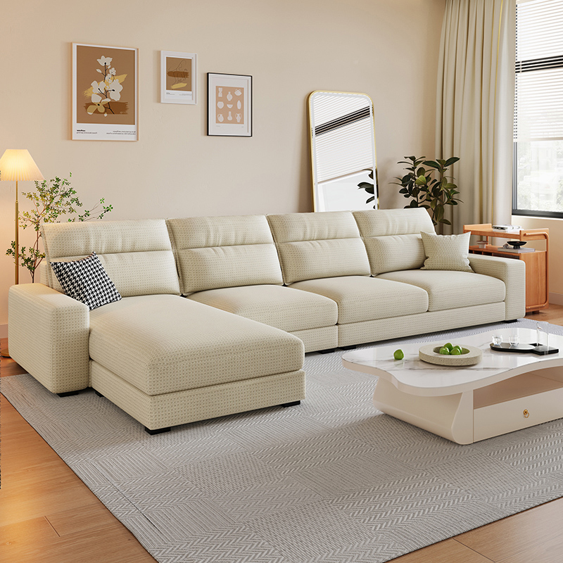 Modern Left L-Shape Latax/Sponge Cushioned Corner Sectional Parlor