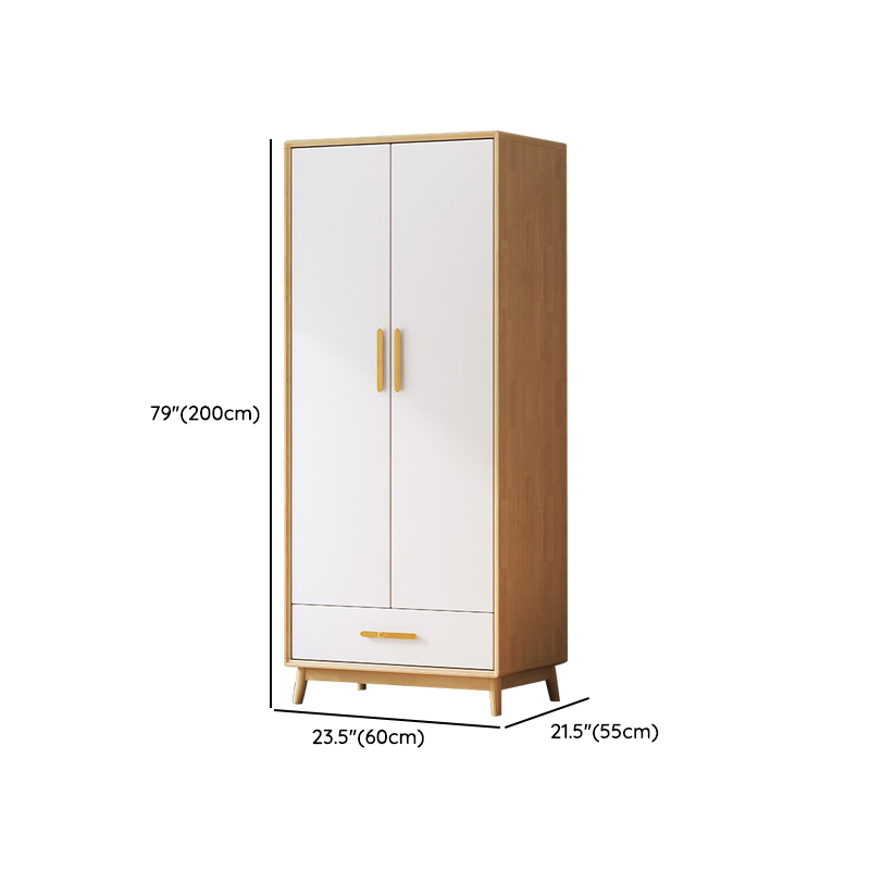 Simplistic Wooden Almirah with Interior Shelves&Clothing Rack&Soft Close Drawer&Soft Close Door - image 14