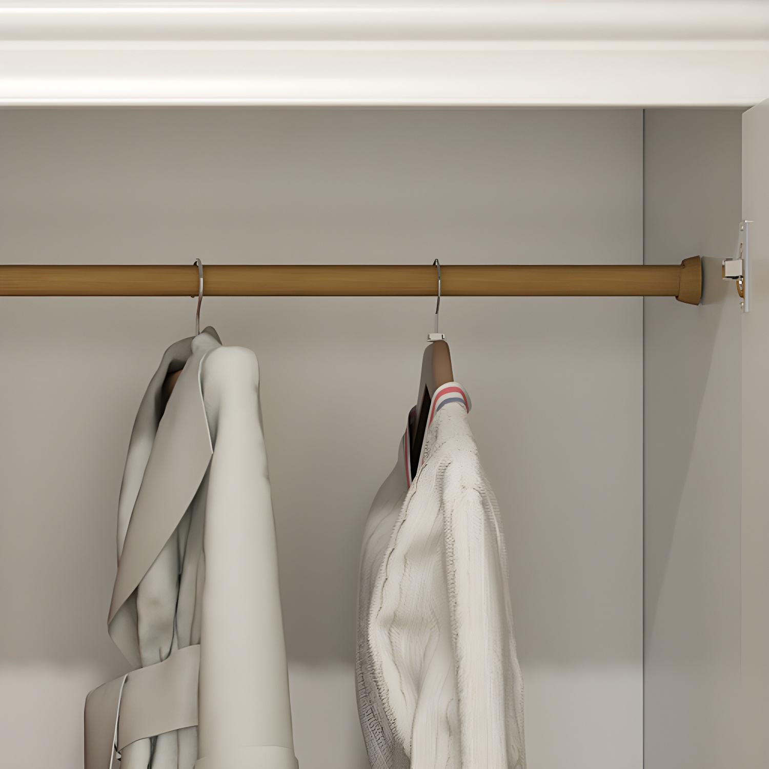 Modern Style Wooden Wardrobe White Colour Soft Close Drawer Wardrobe Closet - image 10