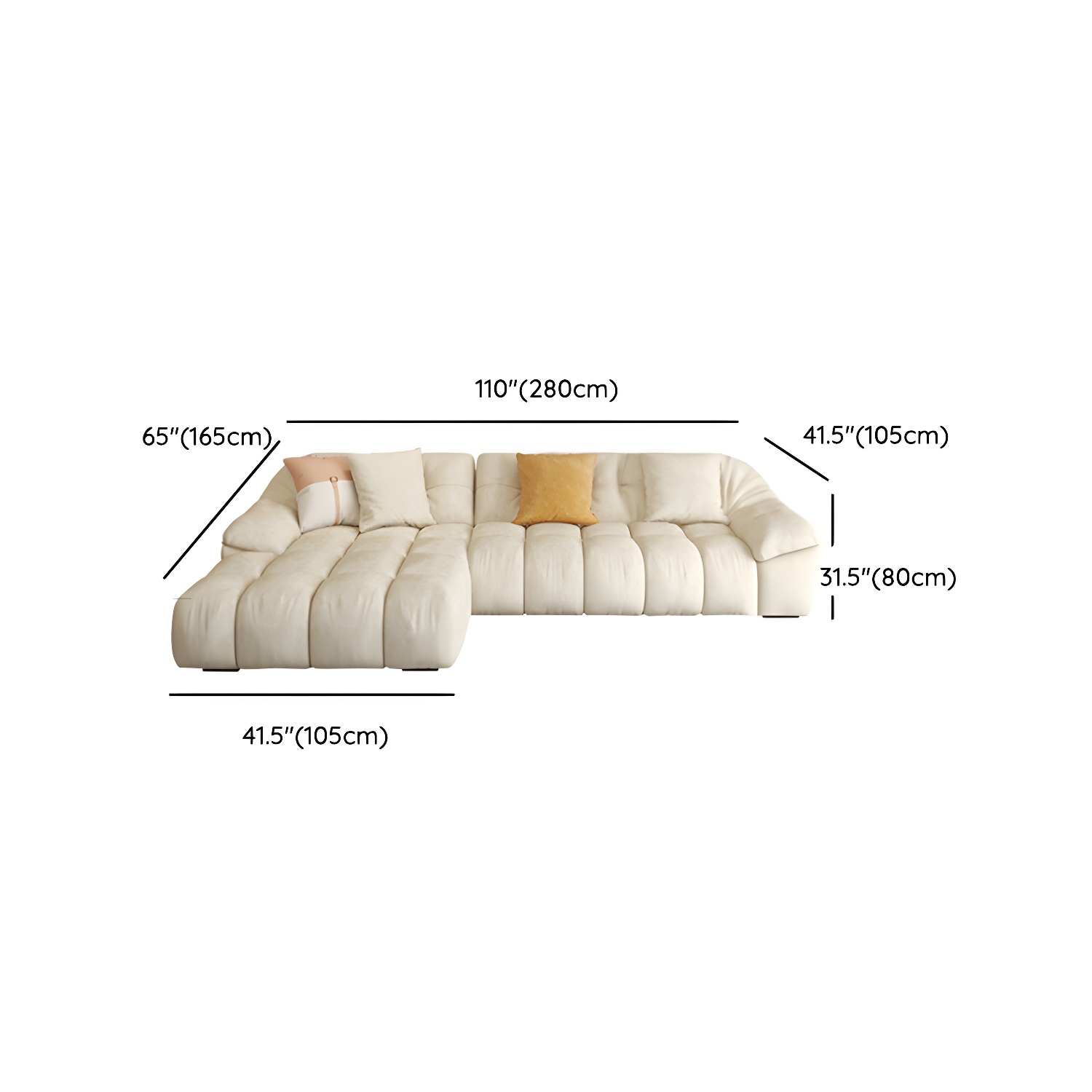 Comfortable Polyester Blend Showcase Sectional Sofa for Contemporary Home Decor - image 17