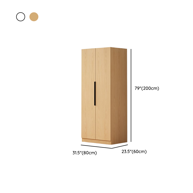 Modish Manufactured Wood Independent Armoire Cabinet with Soft Close Door, Interior Shelves, and Clothing Rod - image 11